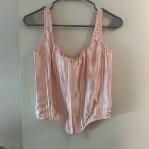 Victoria's Secret Blush Satin Corset